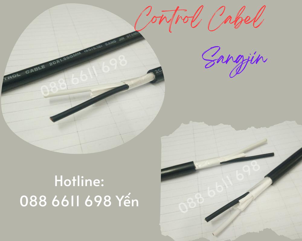 Cáp điều khiển 2x1.25 Sangjin sẵn kho HCM